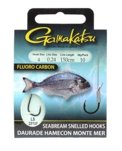Gamakatsu Booklet Seabream LS-3310 #4 - 0.26mm (10 Stuks)