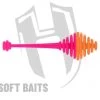 Herakles Mini Soft Baits Ringo Tail Cheese 50mm Orange Pink (14pcs)