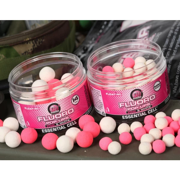 Mainline Dedicated Base Mix Fluor Pop-Ups Pink & White Cell (14mm) 3 Mainline Dedicated Base Mix Fluor Pop-Ups Pink & White Cell (14mm)
